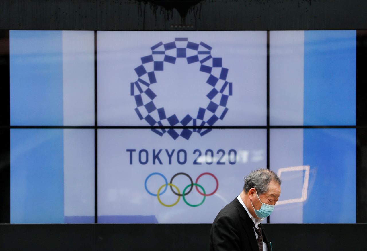 Logo de los Juegos Olímpicos de Tokio 2020, Tokio, Japón, 14 abril 2021.
REUTERS/Issei Kato