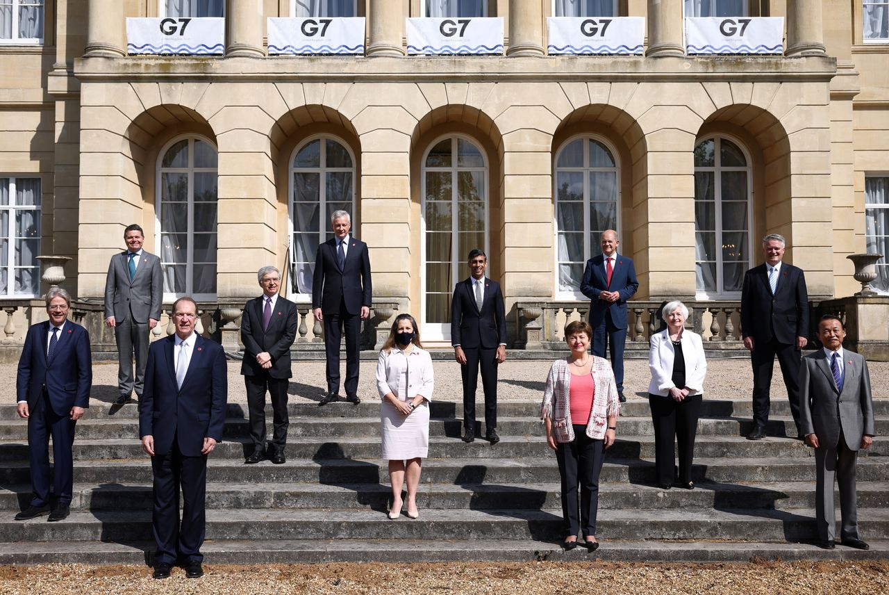 FOTO DE ARCHIVO: Reunión de ministros de Finanzas del G7 en Lancaster House, Londres, Reino Unido, el 5 de junio,2021. REUTERS/Henry Nicholls/Pool
