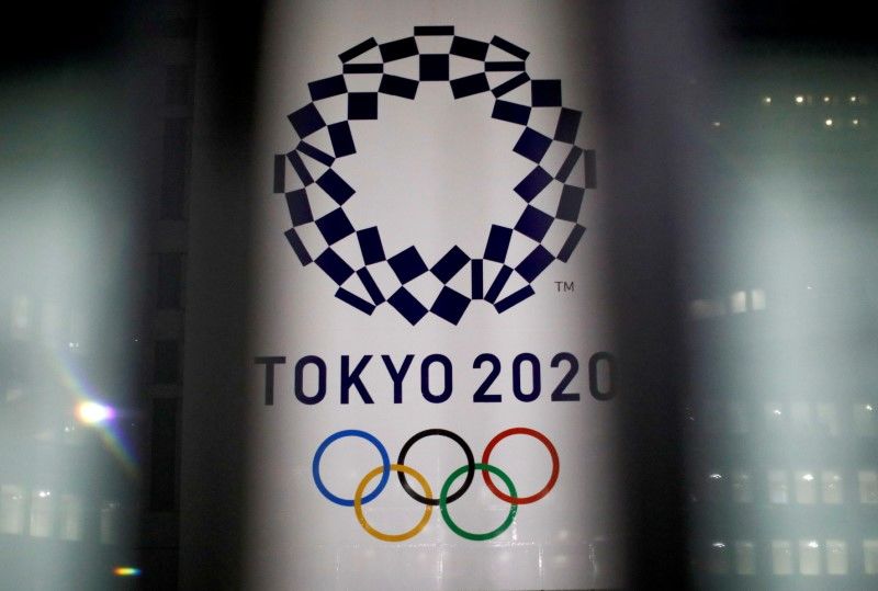 FOTO DE ARCHIVO: El logotipo de los Juegos Olímpicos de Tokio, Japón, el 22 de enero de 2021. REUTERS/Issei Kato