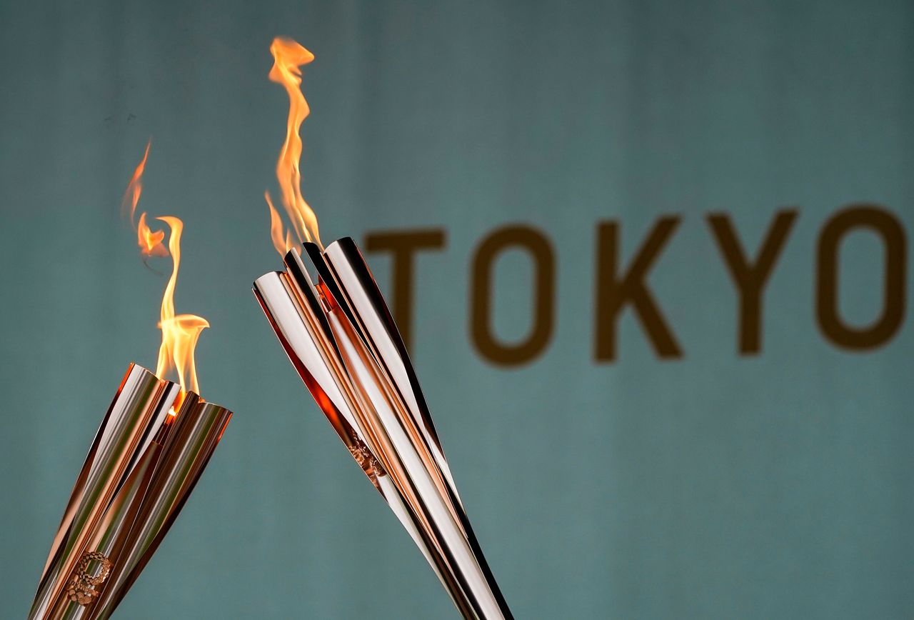 Celebración del relevo de la antorcha olímpica de Tokio 2020 en Tokio, Japón, 9 de julio de 2021. REUTERS/Naoki Ogura