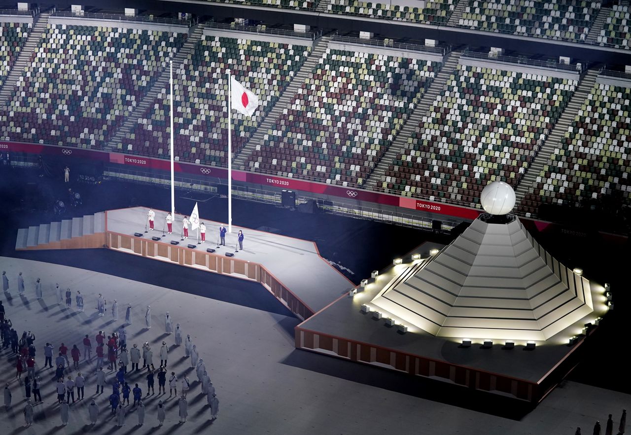 Jul 23, 2021. 
Foto del viernes de la ceremonia de apertura de los Juegos Olímpicos de Tokio
REUTERS/Pawel Kopczynski