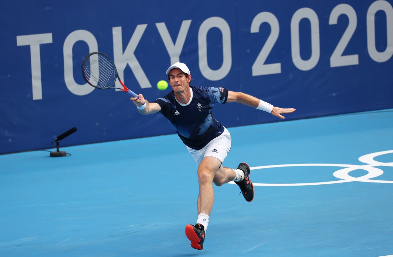 Jul 22, 2021 
Foto de archivo del tenista escocés Andy Murray entrenando antes de las competencias de los Juegos de Tokio. 
REUTERS/Mike Segar