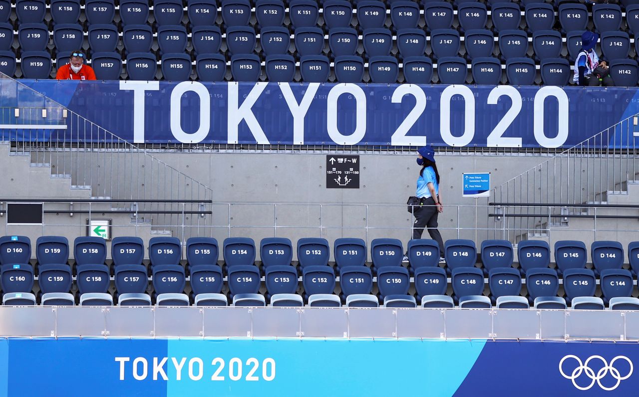 Foto ilustrativa del estadio de hockey en los Juegos de Tokio. 
 Jul 24, 2021. REUTERS/Siphiwe Sibeko