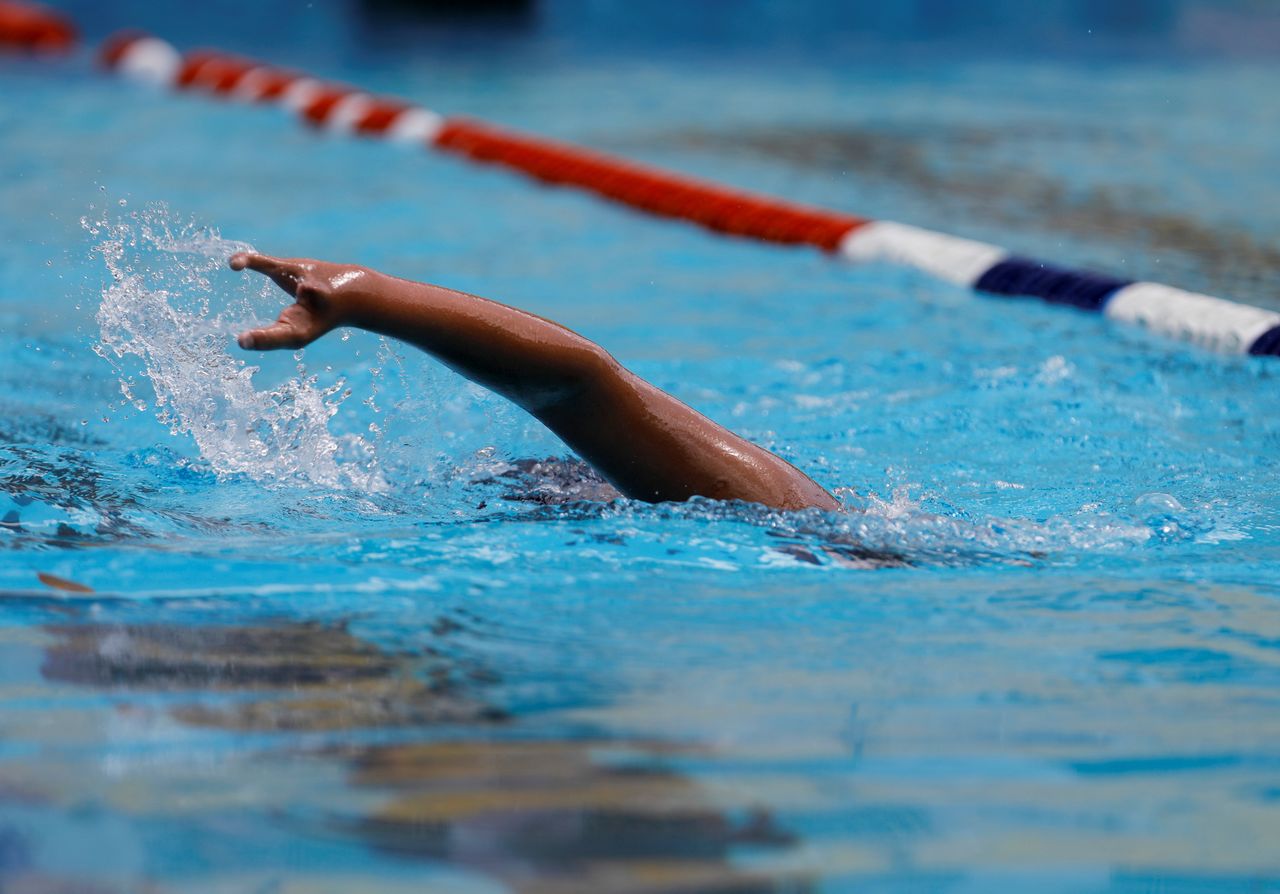 Foto de archivo del nadador venezolano Jose Gregorio Montilla en una sesión de entrenamiento antes de los Juegos Paralímpicos de Tokio.
Jul 3, 2021. REUTERS/Leonardo Fernandez Viloria