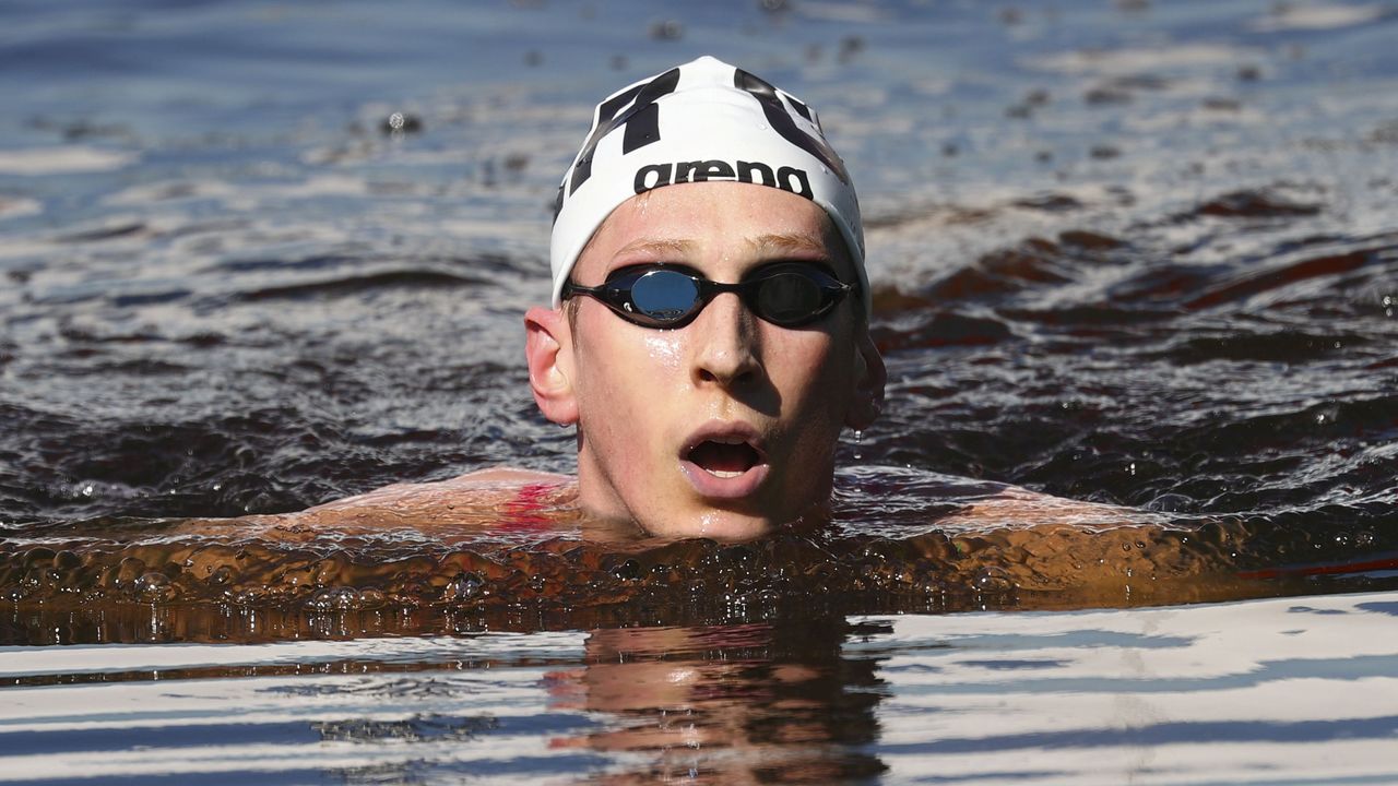 German Florian Wellbrock won the 10km swim in Tokyo