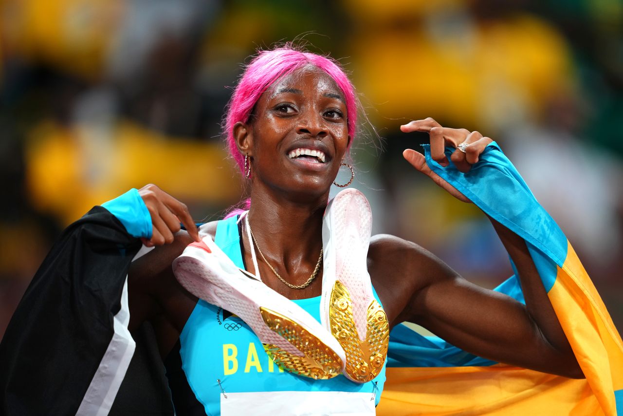 Ago  6, 2021. 
Foto del viernes de Shaunae Miller-Uibo de Bahamas celebrando tras ganar la final de los 400 mts para quedarse con el oro
REUTERS/Aleksandra Szmigiel