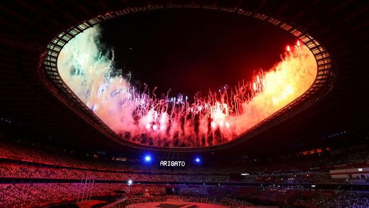 Ago 8, 2021. 
Foto del domingo de la ceremonia de clausura de los Juegos de Tokio. 
REUTERS/Amr Abdallah Dalsh
