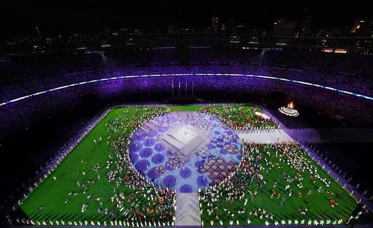 Ago 8, 2021. 
Foto del domingo de la ceremonia de clausura de los Juegos de Tokio. 
REUTERS/Pawel Kopczynski