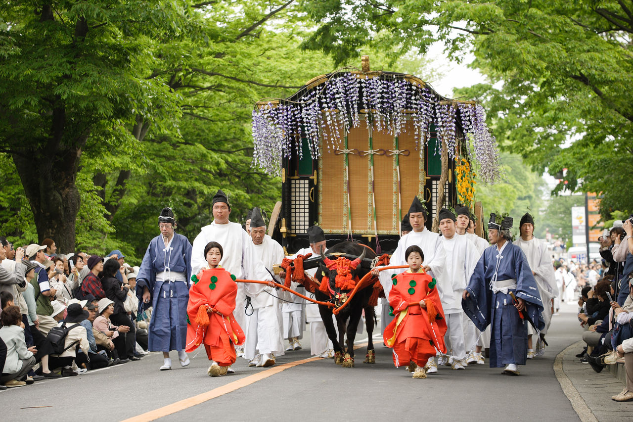 La procession du festival Aoi Matsuri