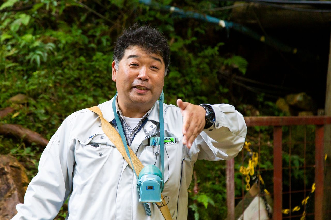 Misaki Jun’ichi, mineur de la troisième génération. Il espère pouvoir continuer l’exploitation de la séricite pendant au moins les 30 prochaines années à venir.