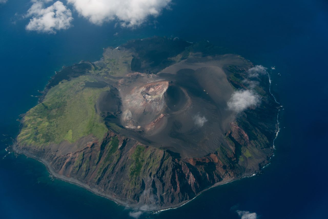 Photo de Torishima prise par la garde côtière japonaise en août 2020.