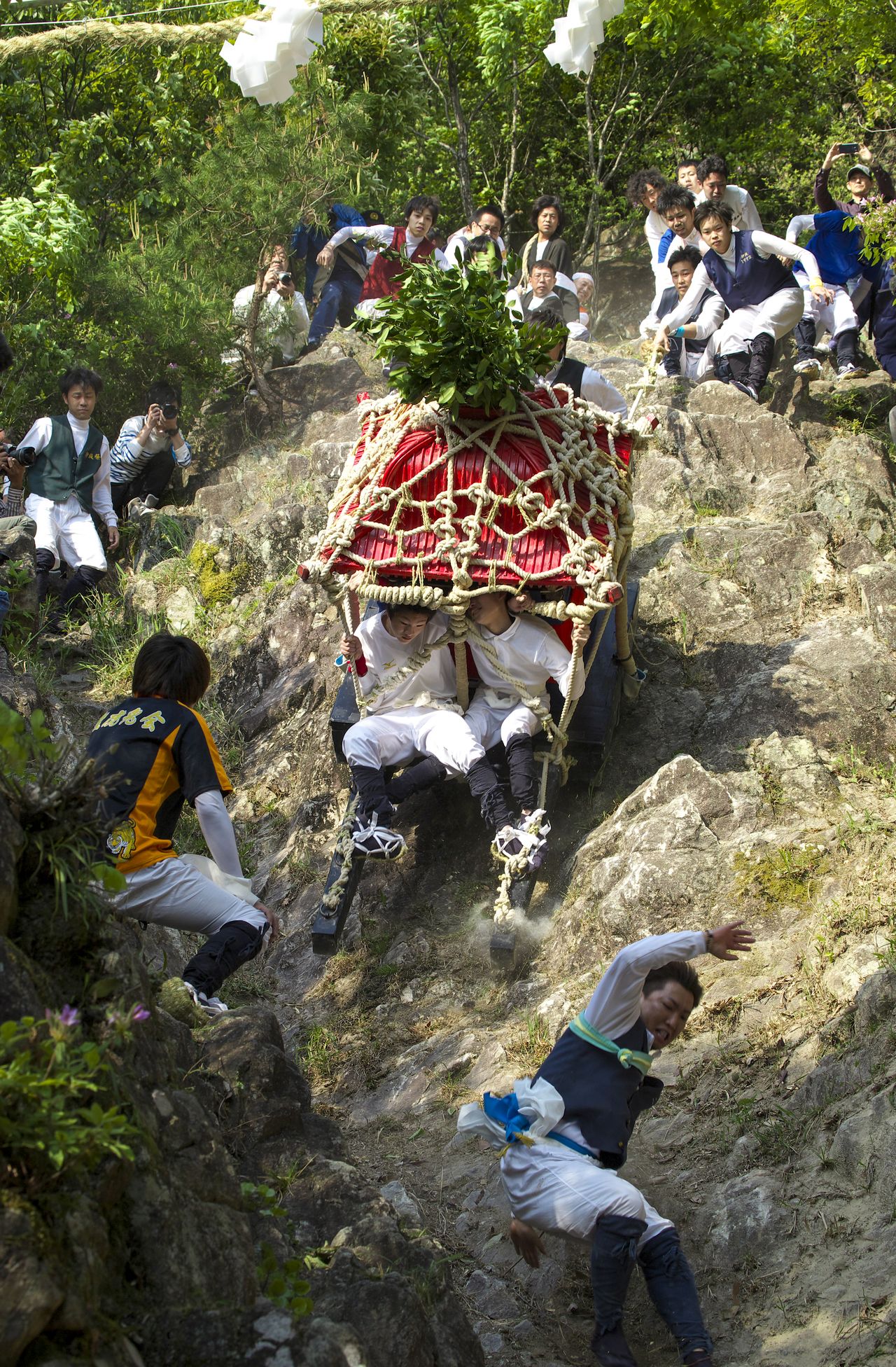 Cette inclinaison de 60 degrés constitue la zone la plus ardue à arpenter et à descendre. (© Haga Library)