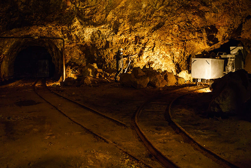 Le tunnel de Dôyû est resté en activité de la fin de l'ère Meiji (1868-1912) jusqu'à la fermeture de la mine (1989).