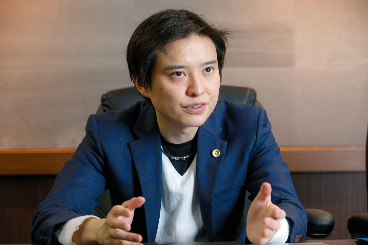 Kasai Kunitaka, avocat, co-président de la Japan Entertainer Rights Association (photo : Imamura Takuma)