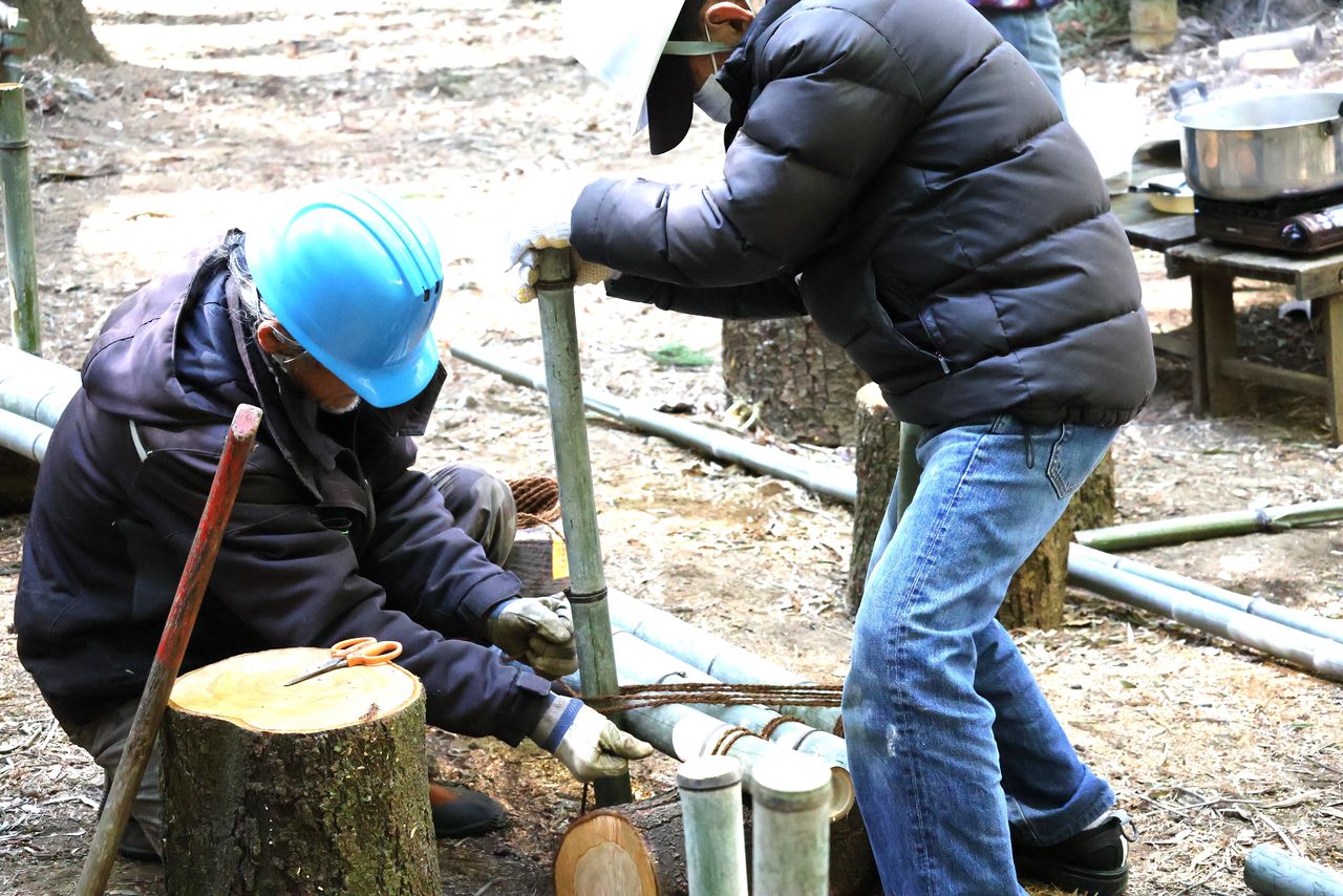 Okamoto en plein travail (photo de février 2025)
