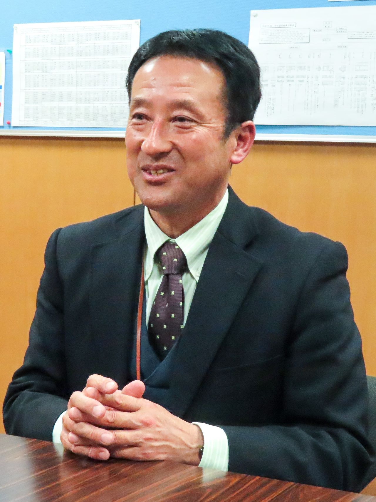 Onuma Masami, directeur de l’école primaire d’Ôarai (© Tanaka Keitarô)