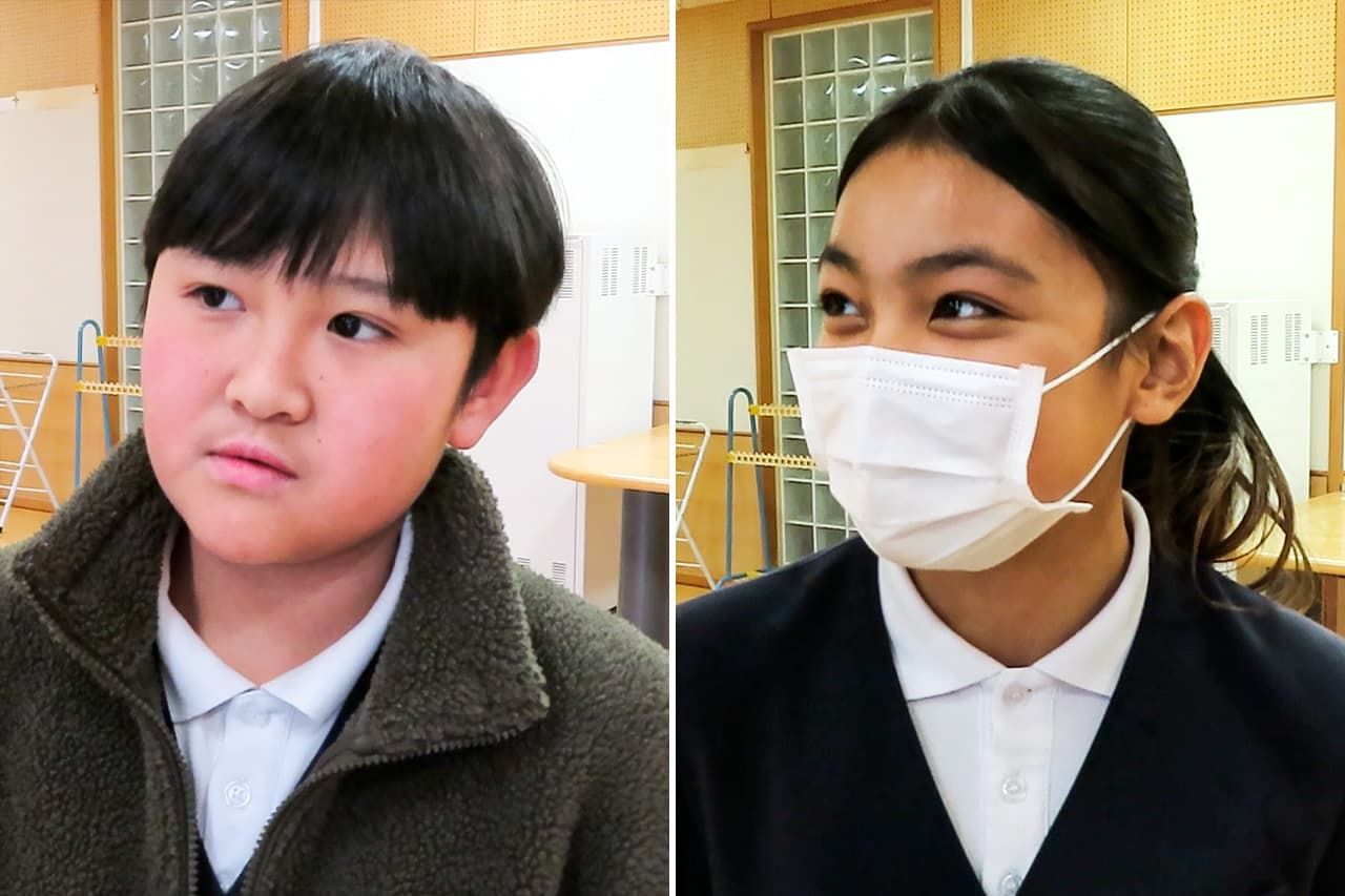 Sumaran Kenzo (à gauche) et Ngenget Yukimi (© Tanaka Keitarô)