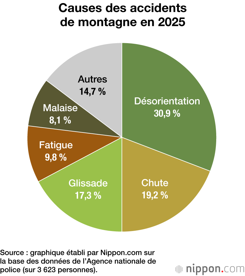 Causes des accidents de montagne en 2025