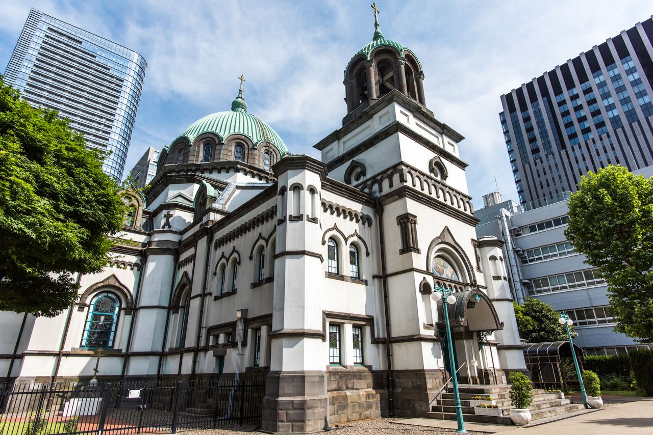 La cathédrale de la Sainte Résurrection (Nikolaidô) à Kanda, Tokyo (© Pixta).