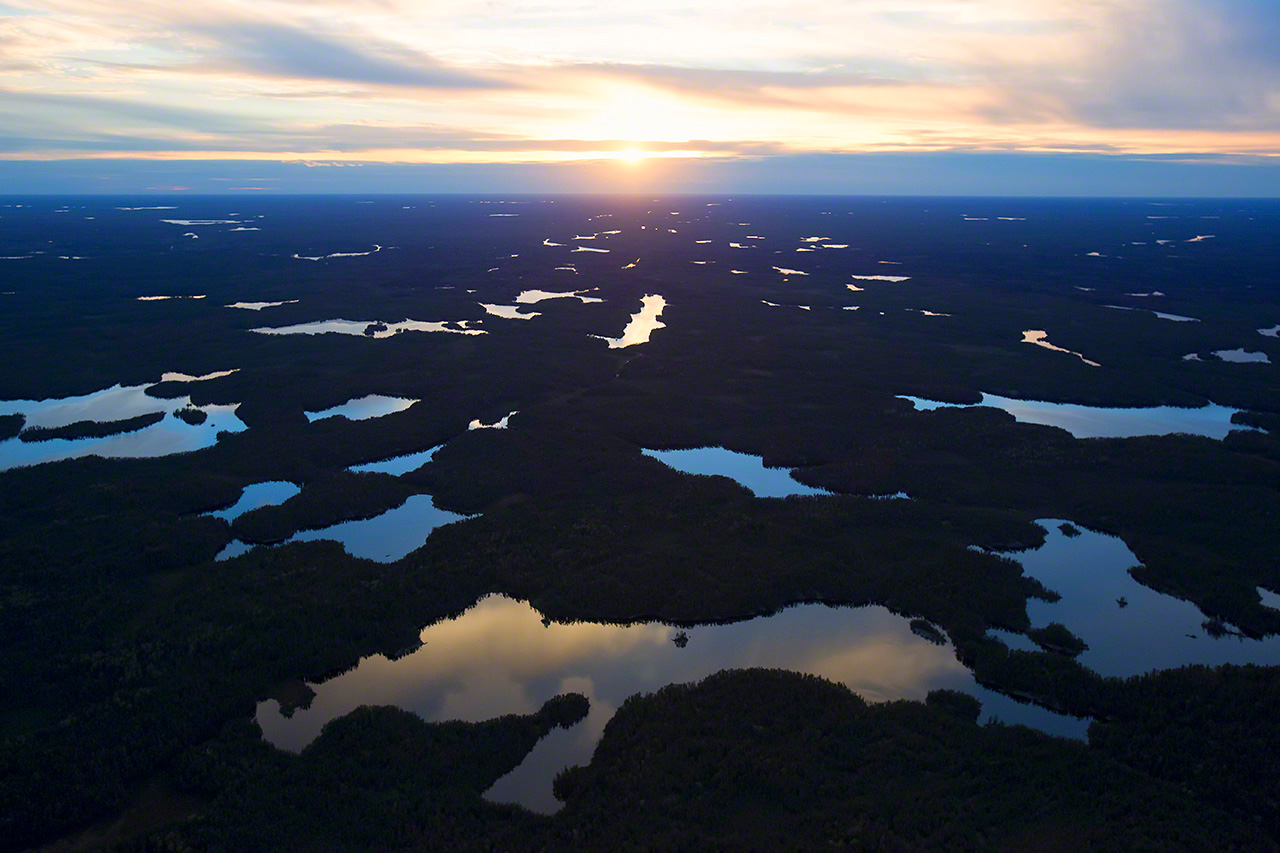 Vue a&eacute;rienne des Northwoods d&rsquo;Am&eacute;rique du Nord (2016)