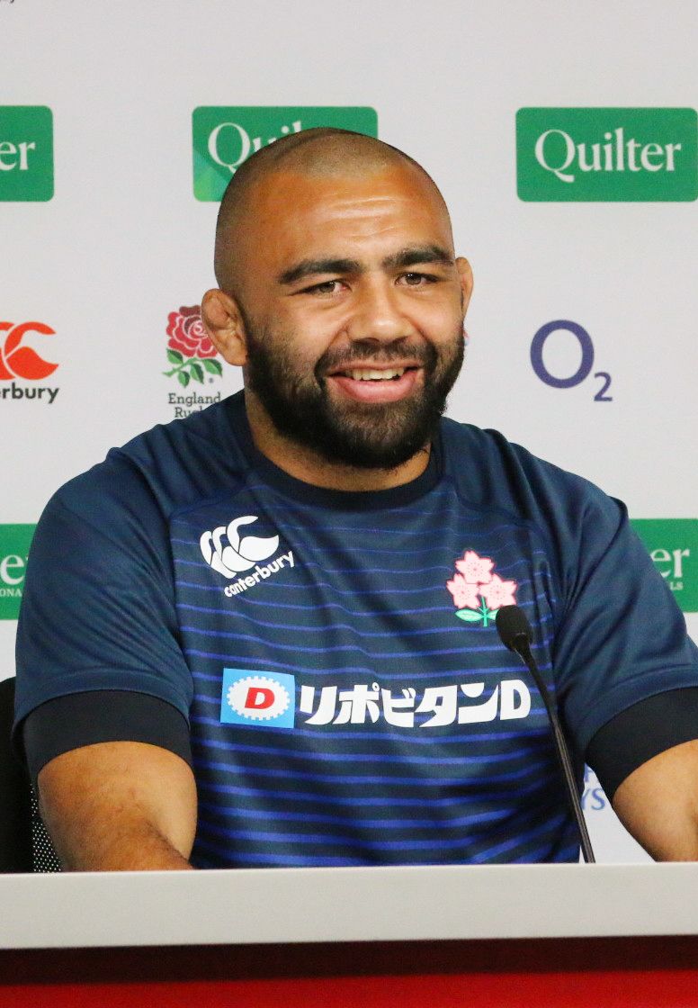 Lors d’une apparition devant la presse le 16 novembre 2018, à Twickenham, en Angleterre, Michael Leitch, le capitaine de l’équipe japonaise, a exprimé l’enthousiasme que lui inspirait le match avec l’Angleterre. (Jiji Press)