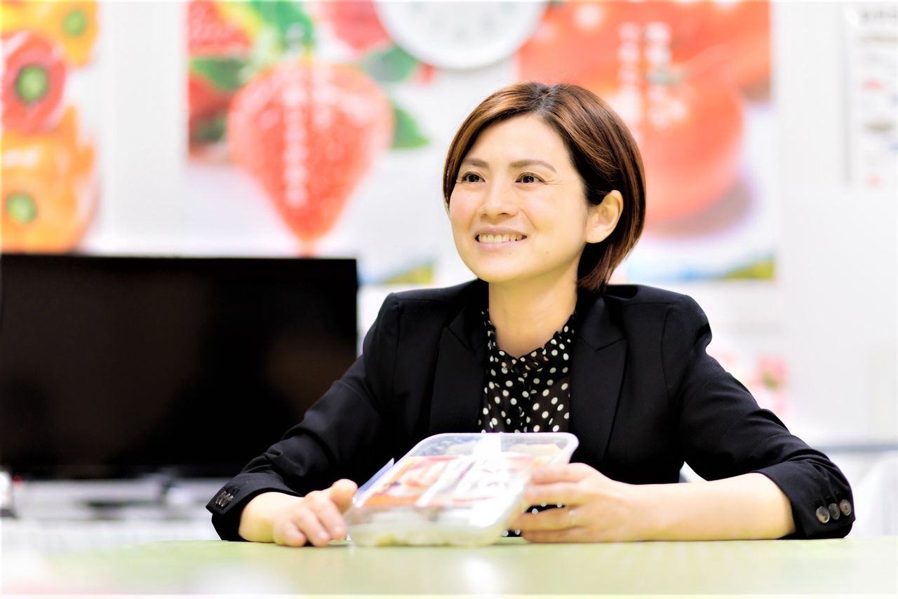 Watanabe Aika, présidente du Conseil des gyoza, déclare que la ville de Miyazaki est n°1 au Japon pour les gyoza. (Avec l'aimable autorisation de Watanabe Aika)