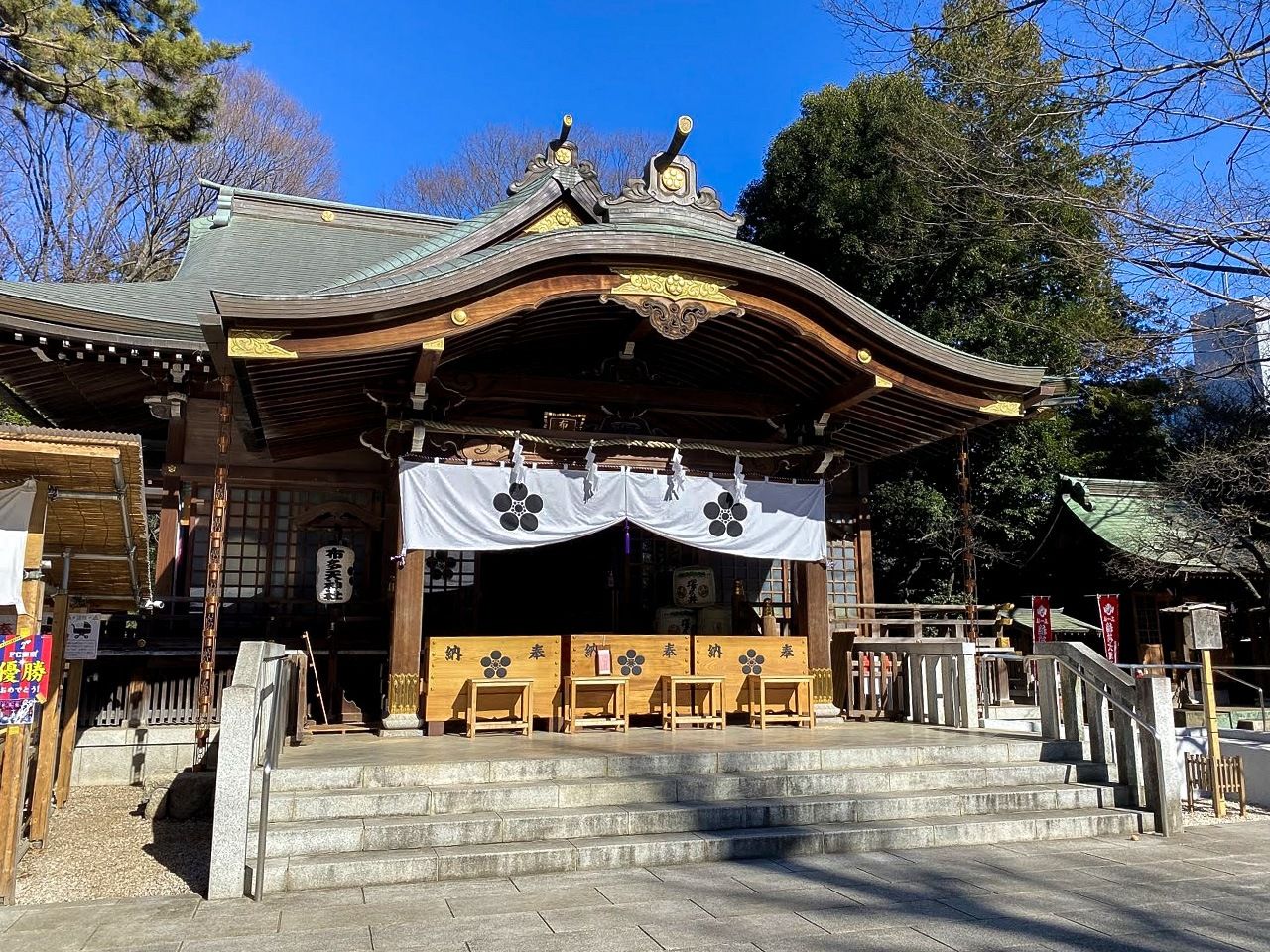 Pavillon principal du sanctuaire Fuda Tenjinsha