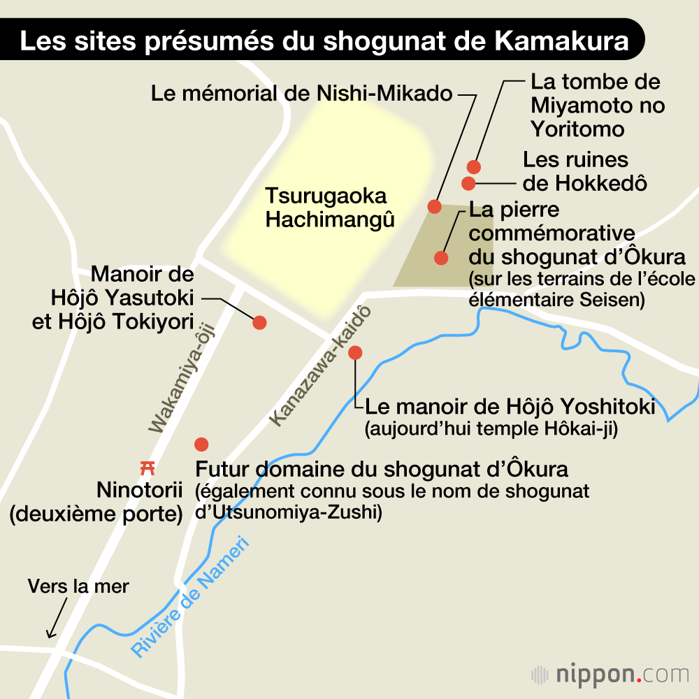 Les sites présumés du shogunat de Kamakura
