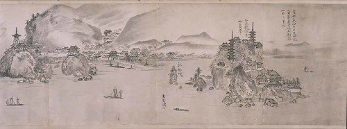Tôdo shôkei zukan (Rouleau de peintures de scènes chinoises). (Avec l’aimable autorisation du Musée national de Kyoto)