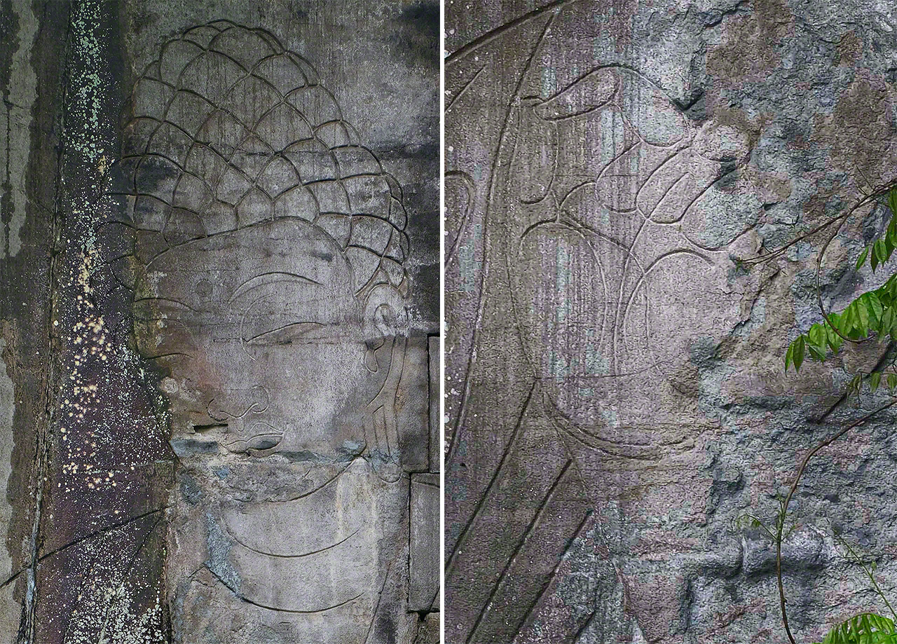 Le pouce et l&rsquo;index forment un cercle en geste rituel (mudra).