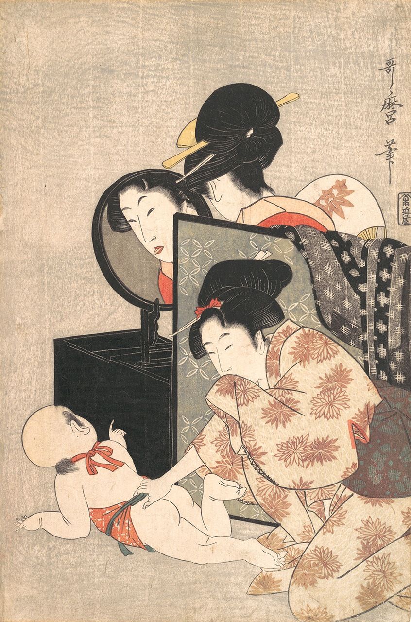 « Voyeurisme » (Nozoki, vers 1799-1800). (Avec l’aimable autorisation du Metropolitan Museum of Art)