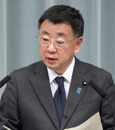 Le secrétaire général du Cabinet Matsuno Hirokazu