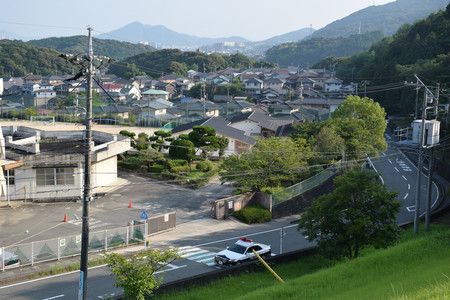 Le quartier résidentiel d'Oguri, où se concentrent les attaques de singes.