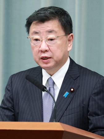 Le secrétaire général du Cabinet Matsuno Hirokazu