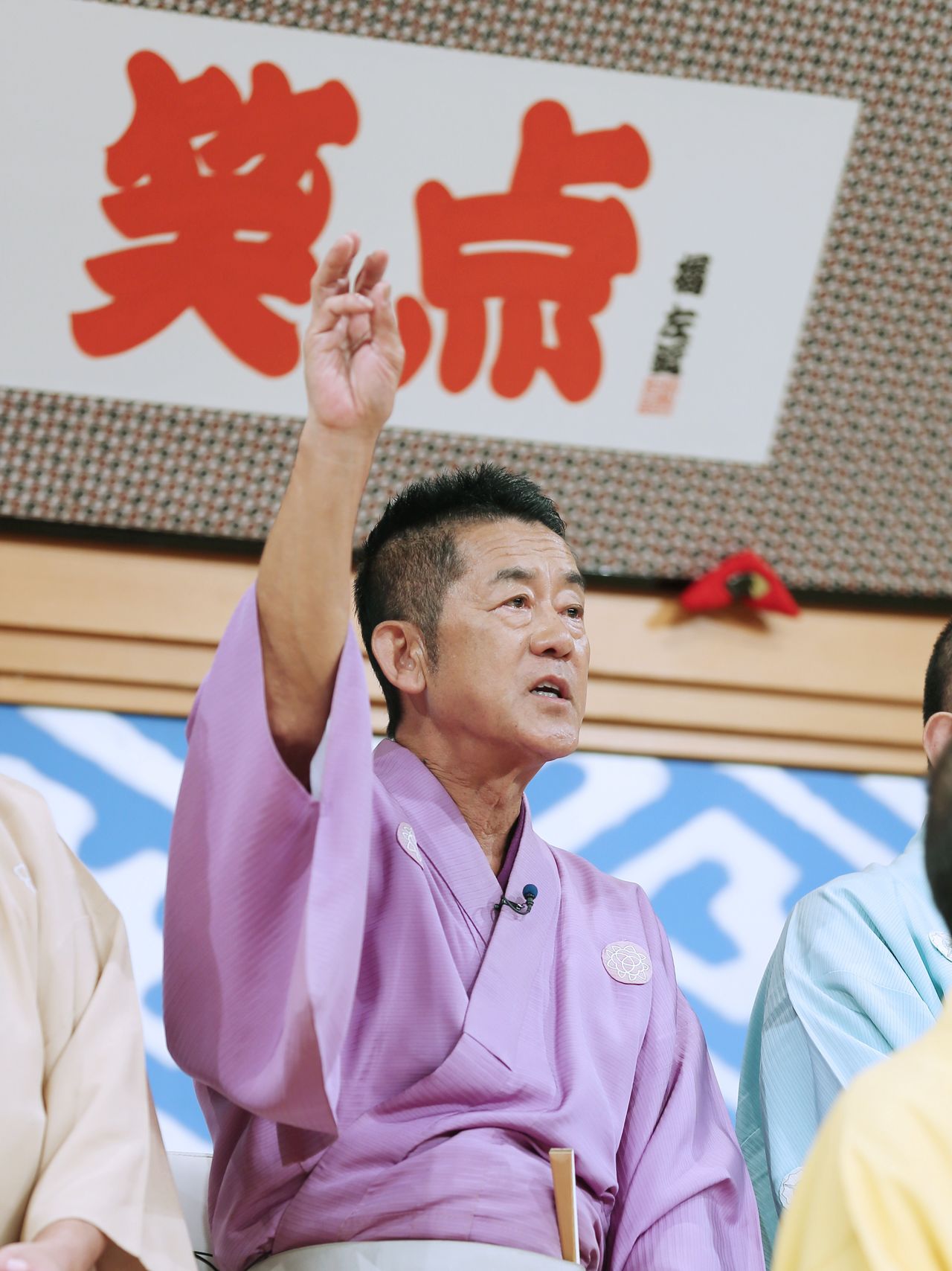 Le conteur de rakugo Sanyûtei Enraku, le 7 juillet 2018. (Jiji Press)