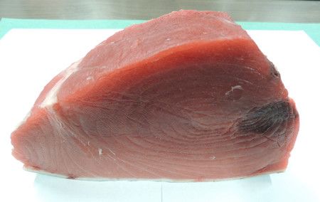 Un bloc de thon rouge du Pacifique