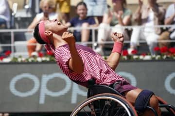 Oda Tokito savoure sa victoire à Roland Garros