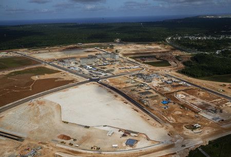 La camp Blaz, à Guam, où sont transférés les militaires américains.