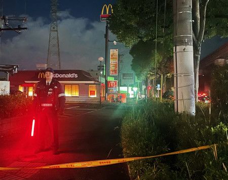 Le restaurant McDonald's où a eu lieu l'attaque samedi soir.