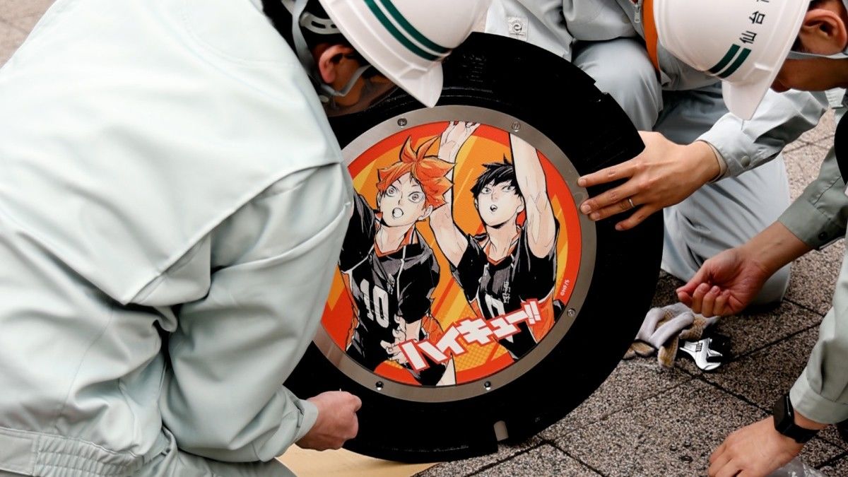 [Vidéo] Des plaques d’égout « Haikyû!! » ont été installées à Sendai