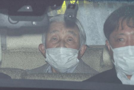 L'empereur retiré Akihito, le 6 mai