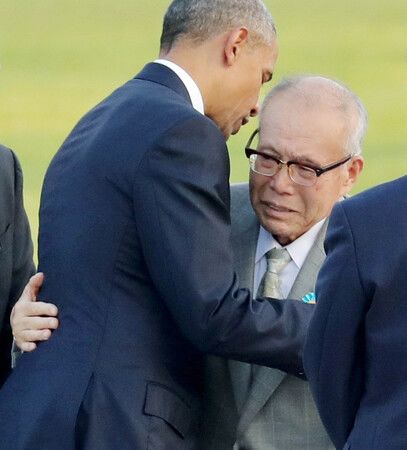 Mori Shigeaki, célèbre survivant de la bombe qui avait été enlacé par Barack Obama, est décédé