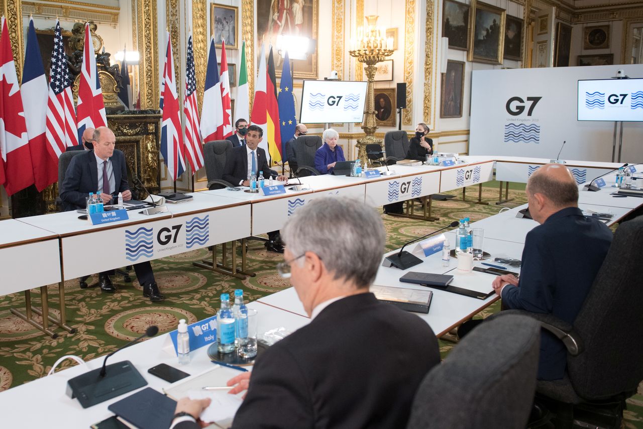 Les ministres des Finances du G7 réunis à Londres sont extrêmement proches d
