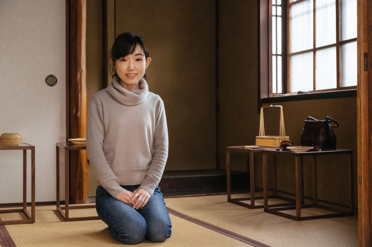 小倉智惠美。她的家兼工作室，是「前店後宅」的京都傳統民房「京町屋」