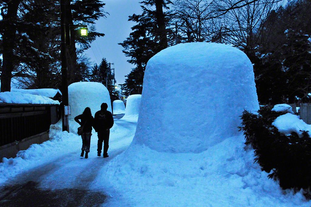 雪室的背影(秋田縣橫手市)