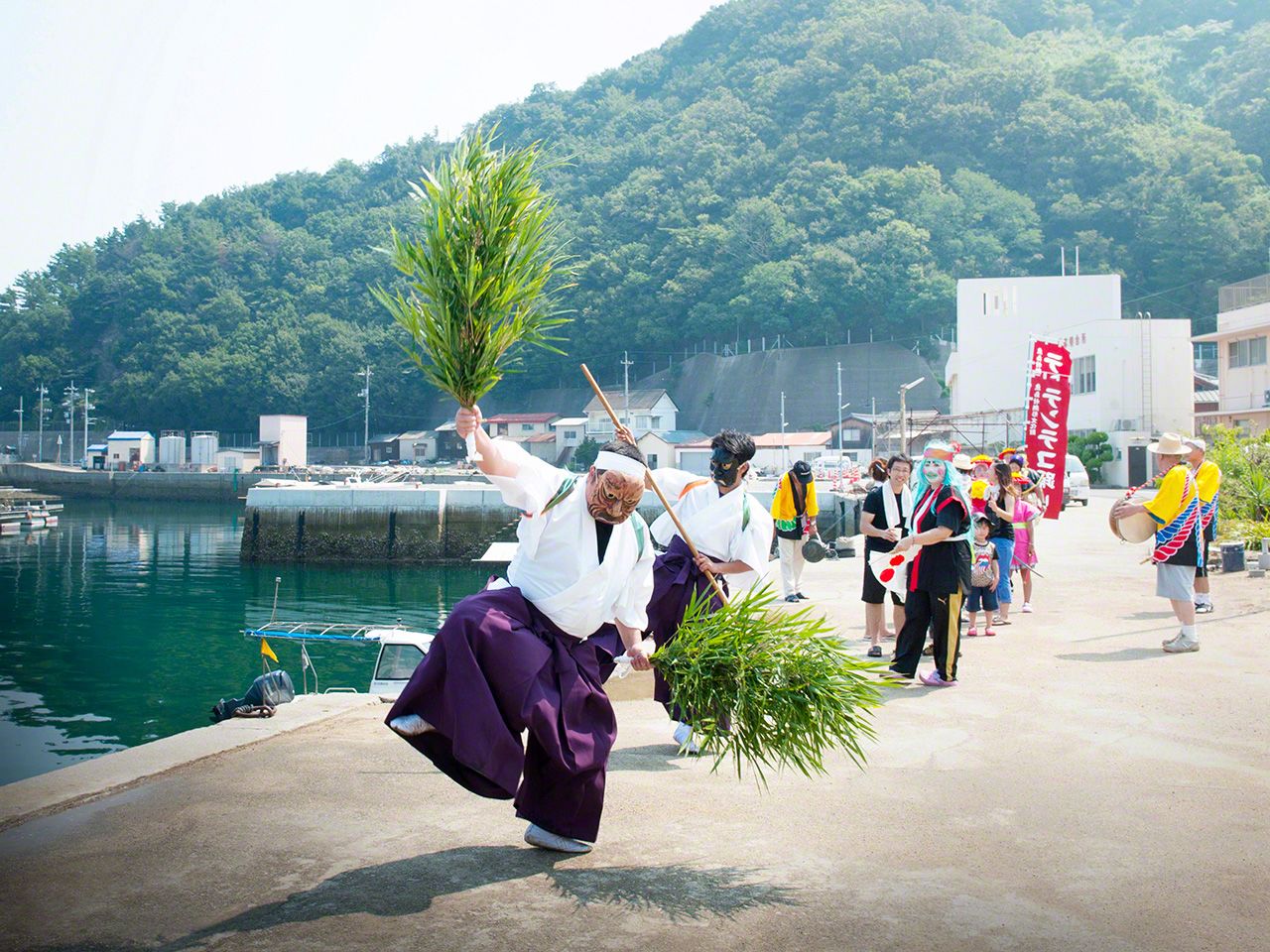 「天手古舞」,表現伺機東山再起的武將練兵的場景(魚島)