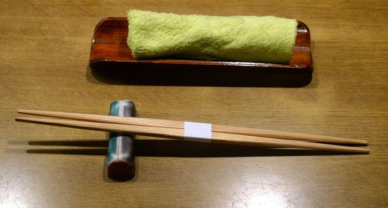 九寸五分長的利休筷 (嵐田啟明攝影)