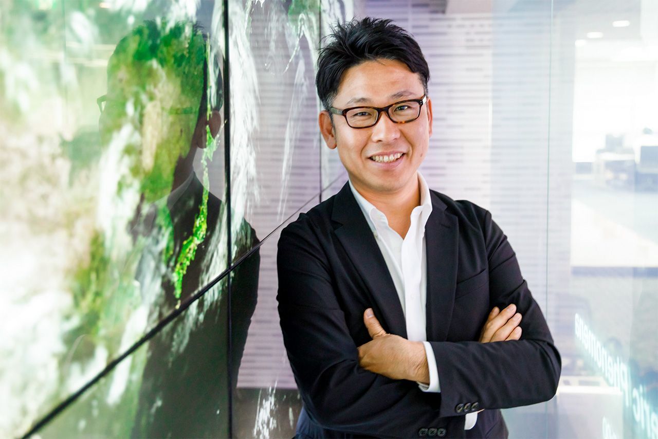 氣象預報公司「Weather news」的淺田佳津雄先生(今村拓馬攝影)