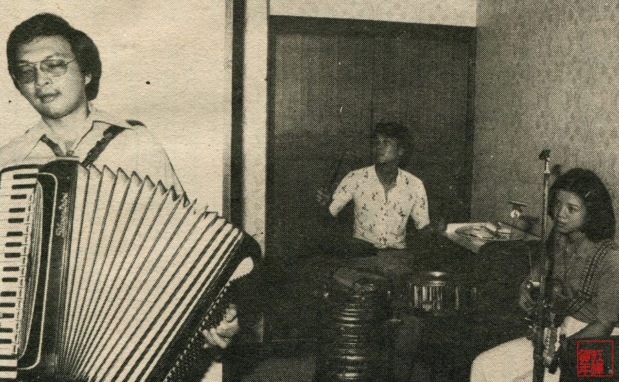 1970年代的北投那卡樂團（楊燁先生提供）