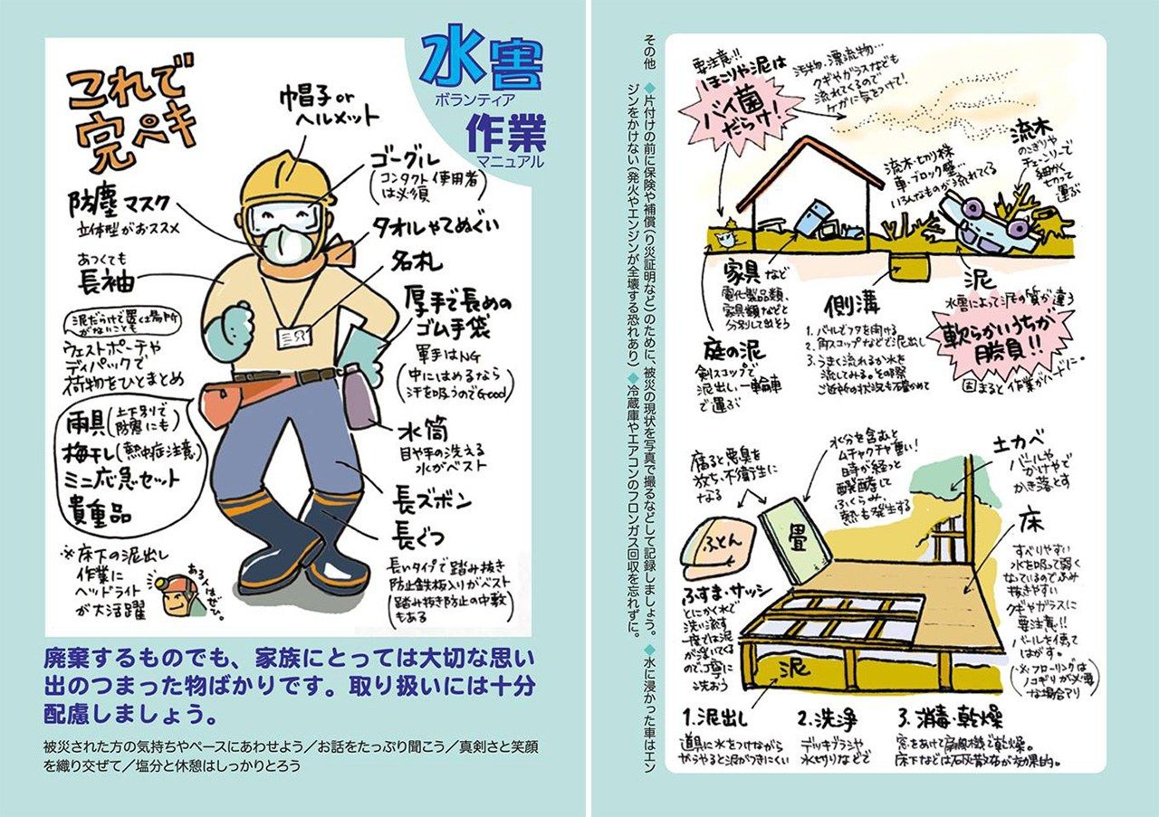 陳當地行政單位為志工製作的安全操作手冊(陳一銘先生提供)